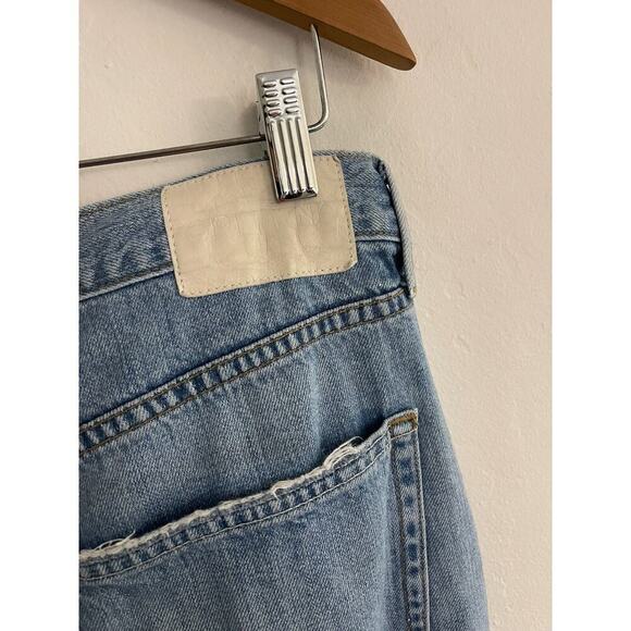 Grlfrnd 30 Jeans The Bella Low Rise Boyrfriend Patchwork Straight Baggy Fit - Picture 7 of 10